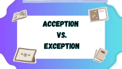 Acception vs Exception