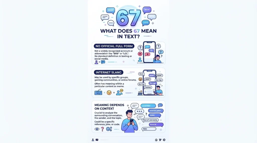 67 Mean in Text