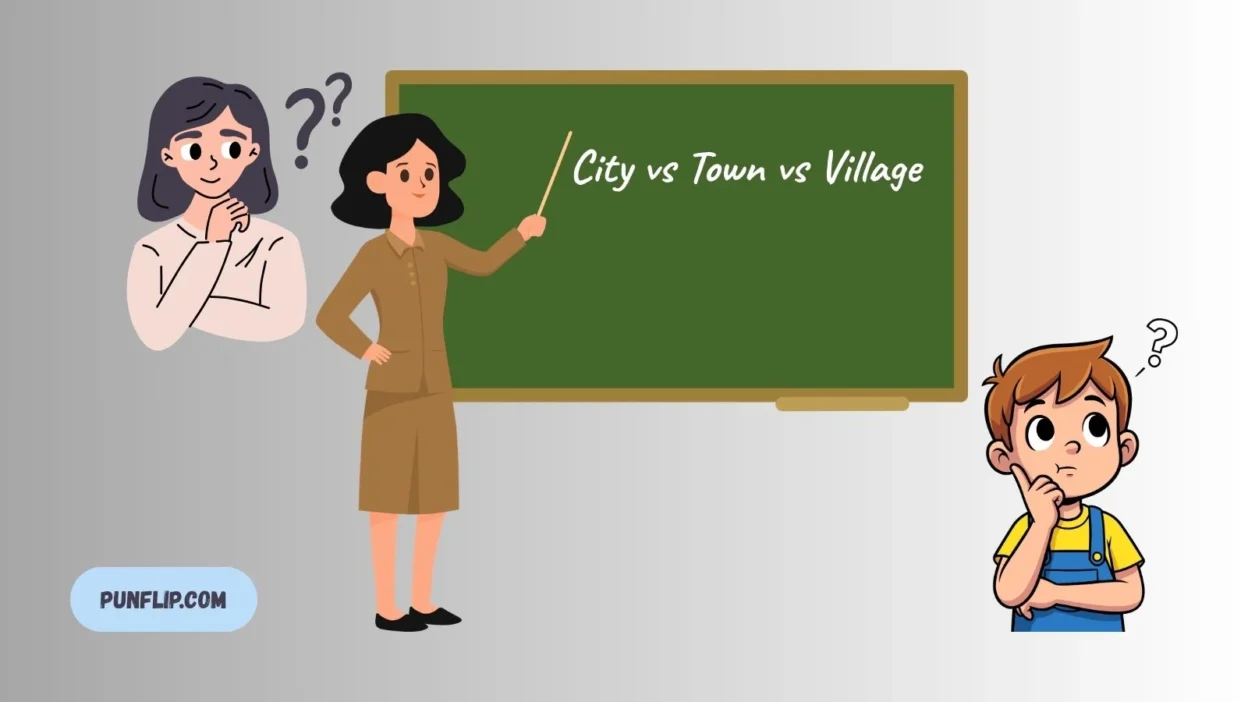 City vs Town vs Village