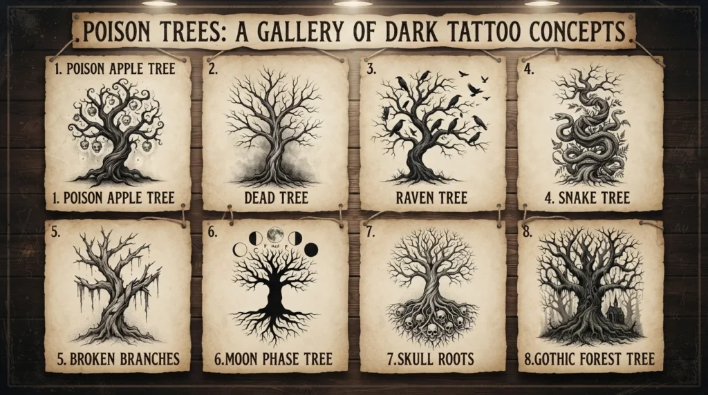 Colour Meaning in a Poison Tree Tattoo
