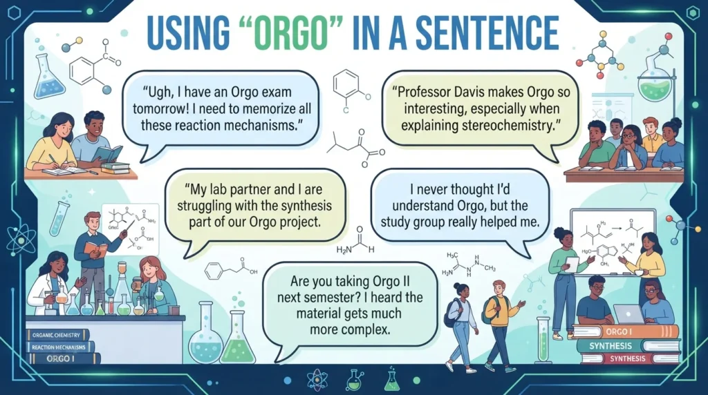 Example Sentences of Orgo
