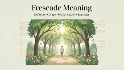 Frescade Meaning