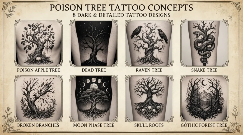 Poison Tree Tattoo Design Ideas