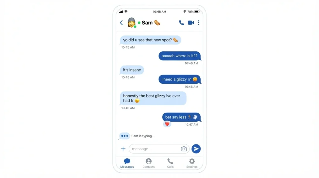 Real Conversation Examples of Glizzy