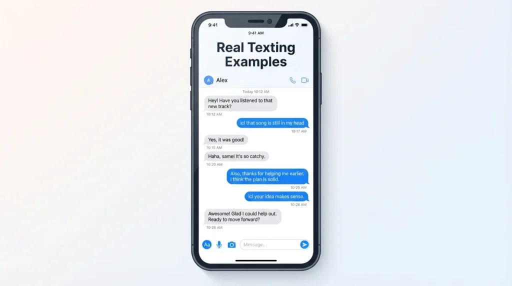Real Conversation Examples of ICL