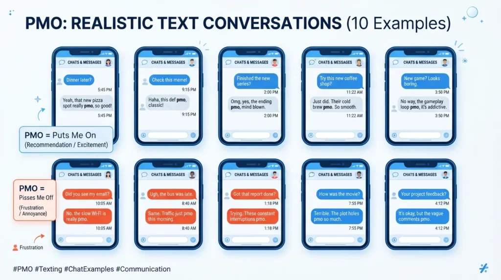 Real PMO Examples in Online Chat
