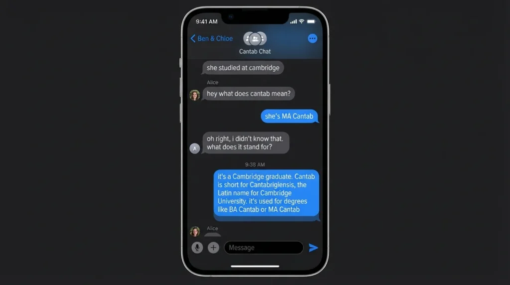 Realistic Conversation Examples of Cantab