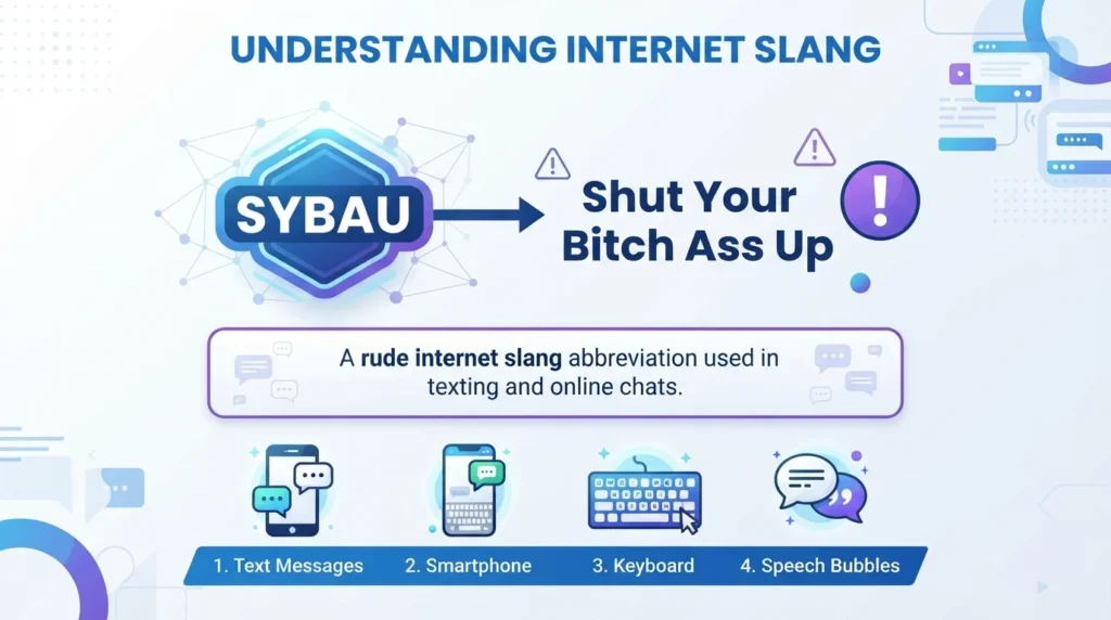 SYBAU means in text