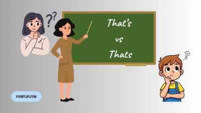 That’s vs Thats