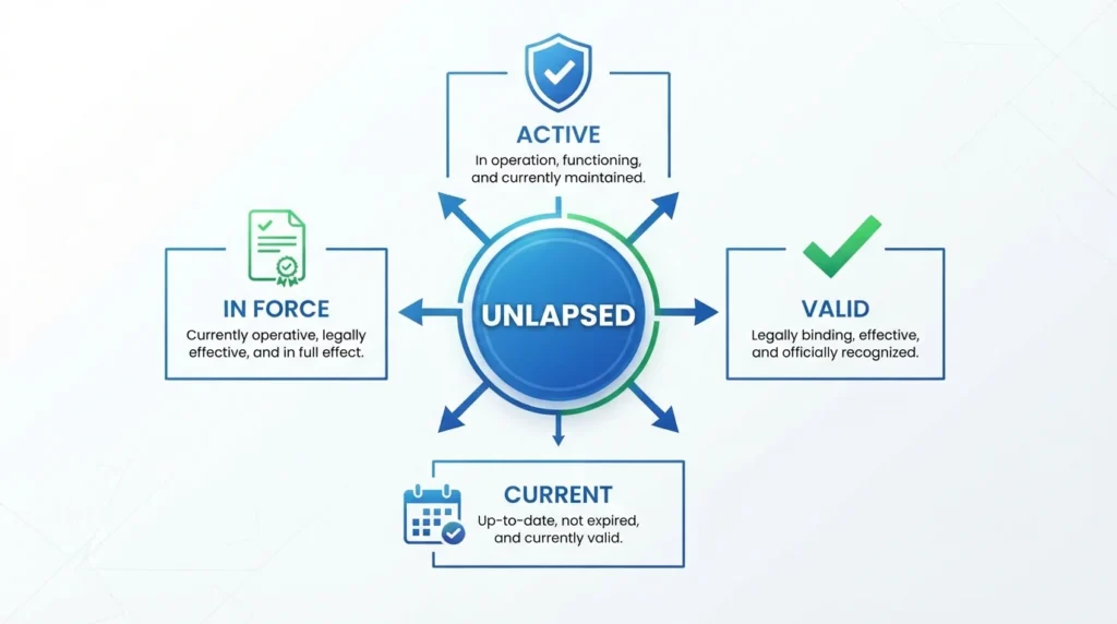 What Does Unlapsed Mean