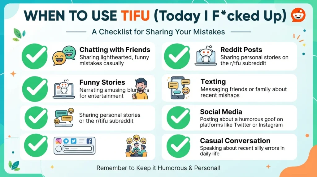 When Should You Use TIFU