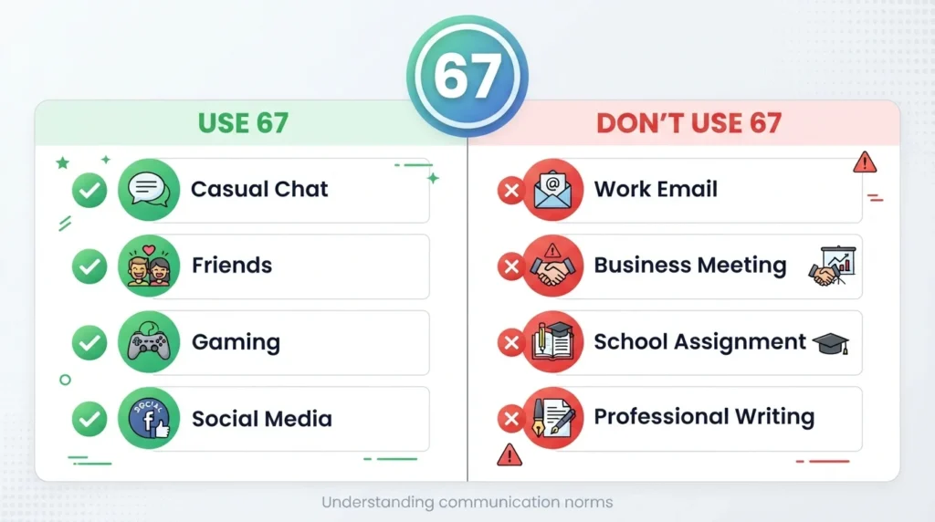 When to Use 67 and When Not To