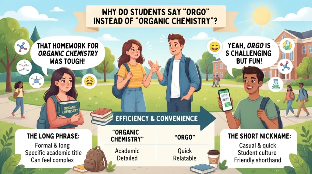 Why Do People Say Orgo