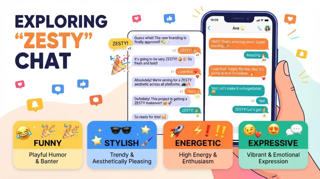 Zesty Meaning in Text and Chat